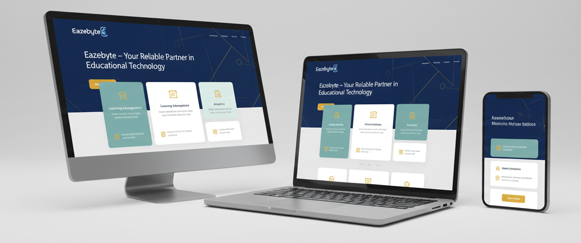 EazeByte software displayed on desktop, laptop, and mobile devices.
