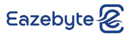 EazeByte Company Logo - Stylized N and X in blue and green